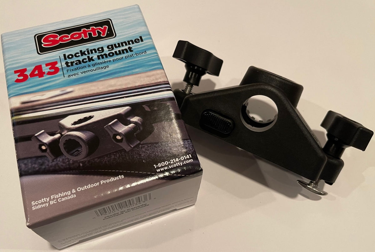 Scotty 0343 Locking Gunnel Track Mount – Pacific Yak Angler Inc