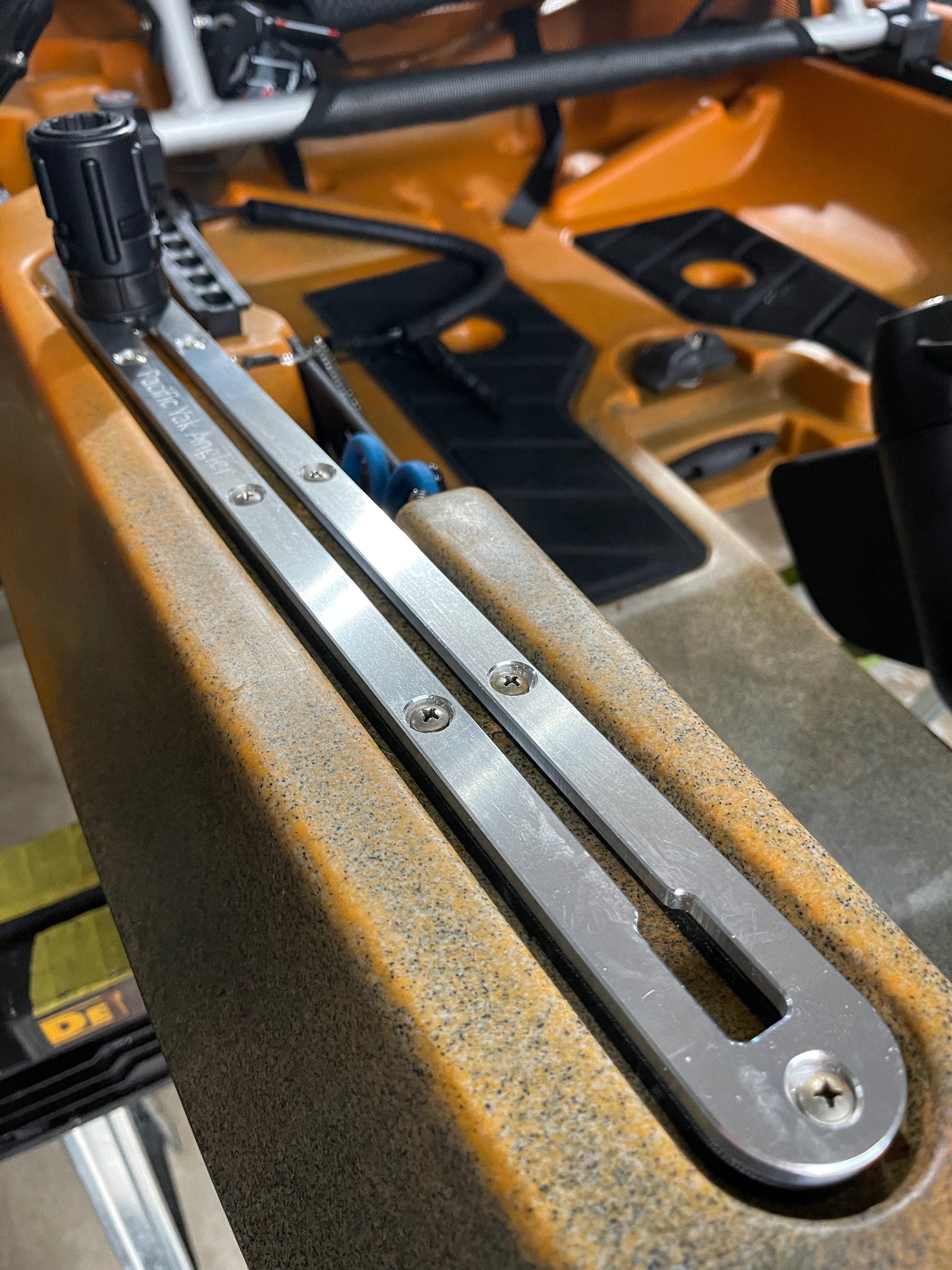 Rail Rudder Four (4) PACK Custom Aluminum Rails for Old Town Sportsman PDL 120/106 ...