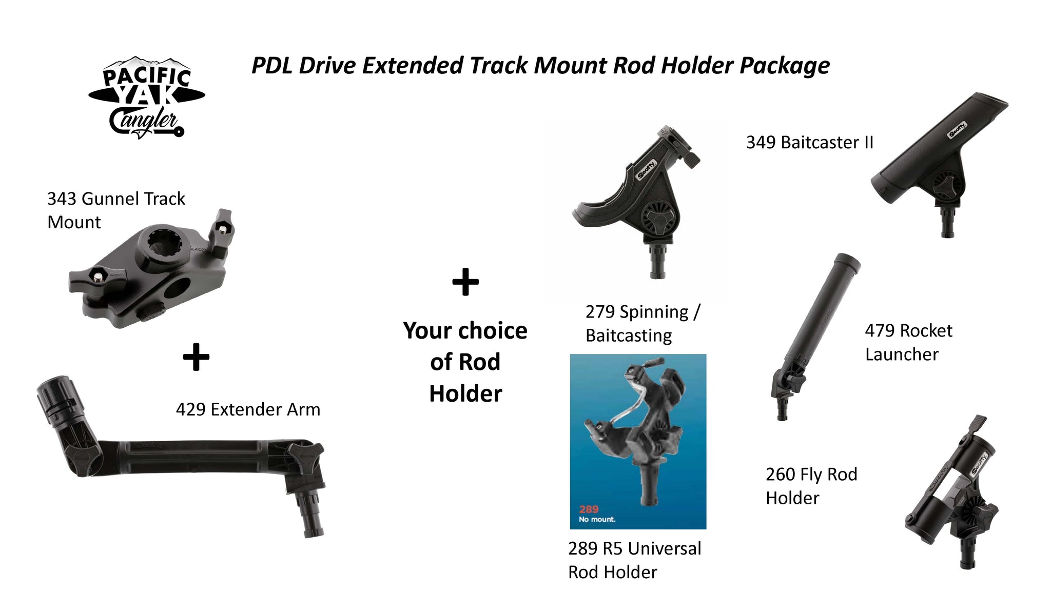 Pedal Drive Fishing Rod Holder Package – Pacific Yak Angler Inc