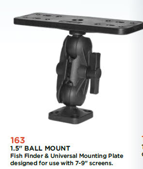 Scotty 163 Large Fish Finder Mounting Plate on ball – Pacific